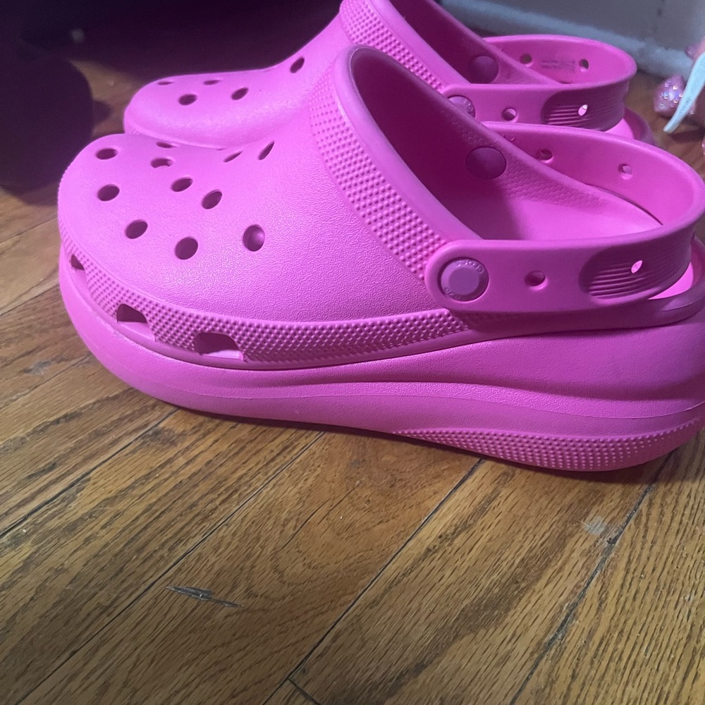 Crocs Pink Sandals Elevated Platform - image 2